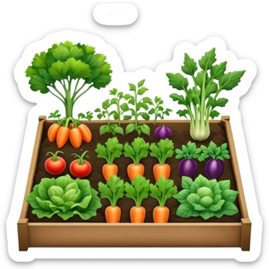 vegetable garden sticker