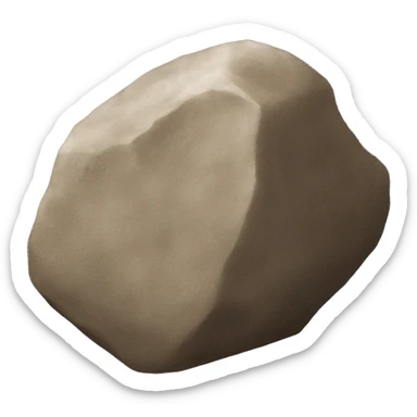 generate a rock/stone brown emoji sticker