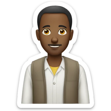 Ethiopian man sticker