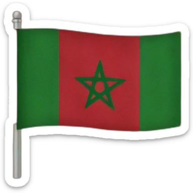 Morocco flag sticker