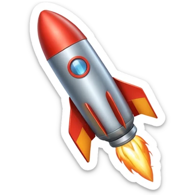 rocket booster sticker