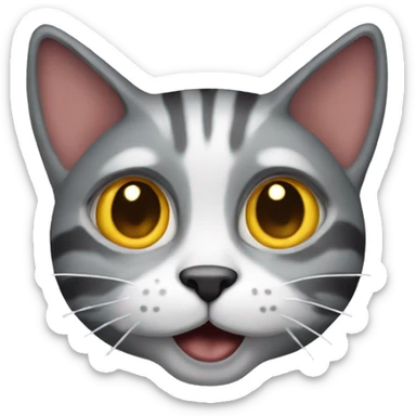 Cat with the word GOON above it sticker