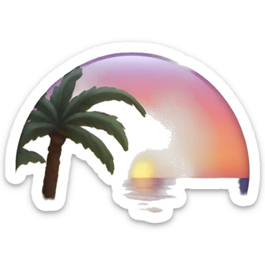 Sunset State Of Mind  sticker