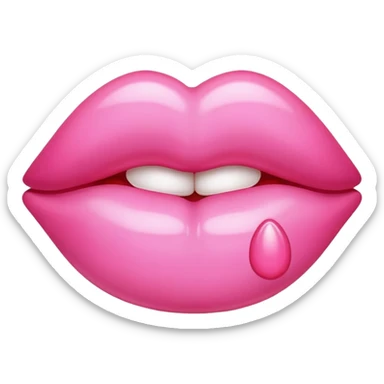 pink kiss sticker