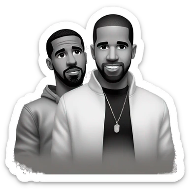 Drake and Diddy sticker