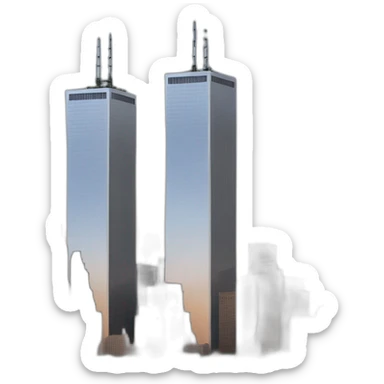 World Trade Center twin towers sticker
