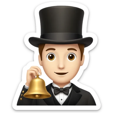 Tung tung tung sahur in a top hat sticker