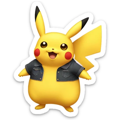 Fat gay pikachu sticker