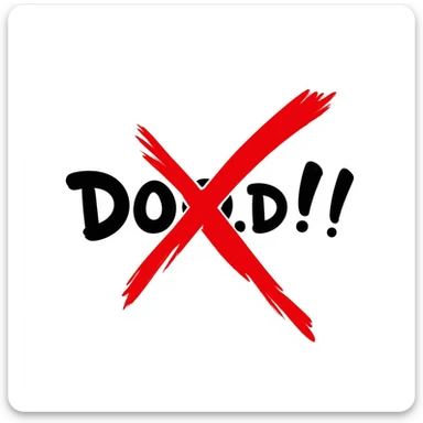 red cross as a 'no' marker for text, torn brush stroke style, inspired by eastern calligraphy, no background, 512x512px sticker