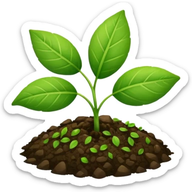 ground with small plant leaf sticker