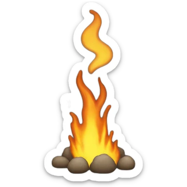 idea burning sticker