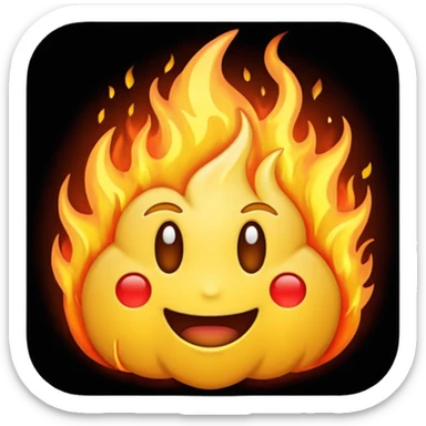 Emoji qui crache du feu en colère sticker
