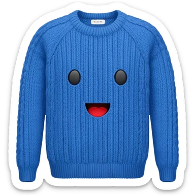 knitted garment sticker