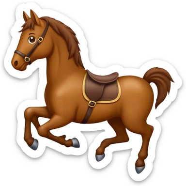 Crée moi un emoji cheval qui saute  sticker
