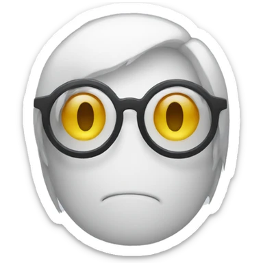 Fantasma con lentes sticker