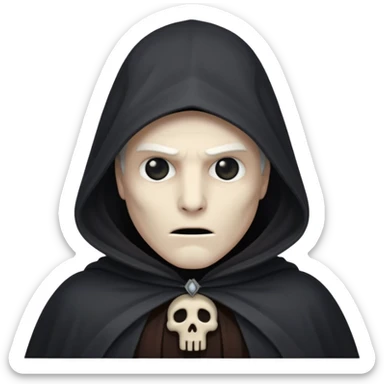 Shadowy Phantom with Cloak horror look sticker