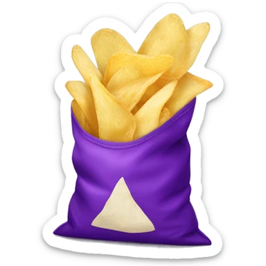 purple bag of chips sticker