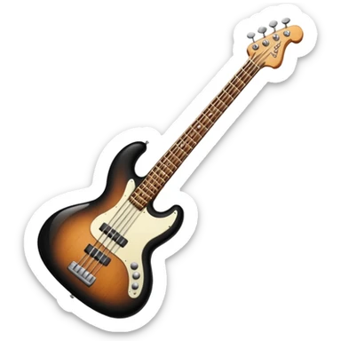Bass guitar sticker