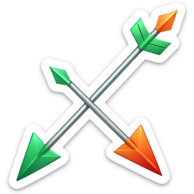 A limit control with an arrow that stands between green, orange and red. sticker