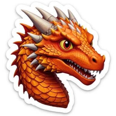 Drogon  from Games of throne character face only sticker