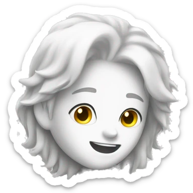 white sparkles sticker