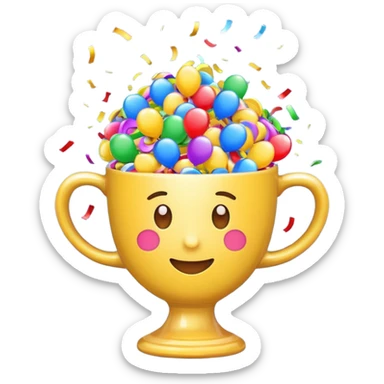 EMOJI AND WIN CUP sticker