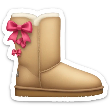 uggs with bows on the sides sticker