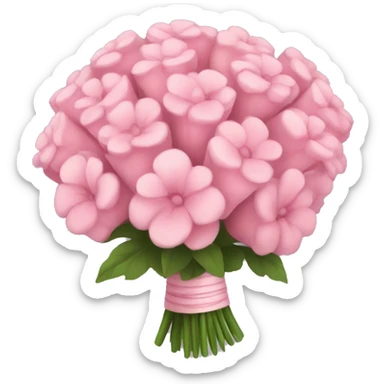 pink bouquet sticker