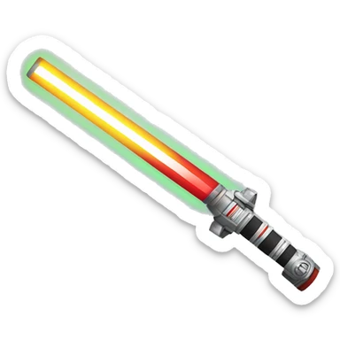 star wars light saber with colors of usa sticker
