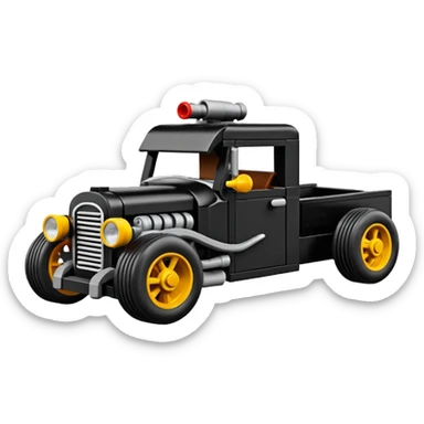 Lego Rat truck hot rod  sticker