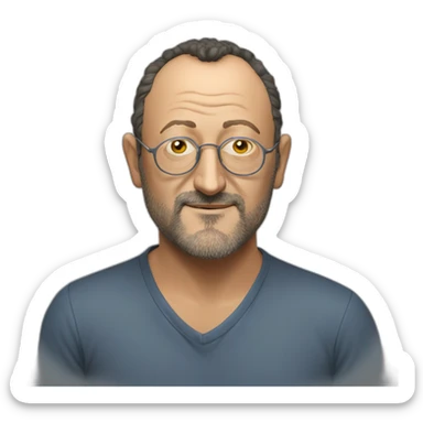 jean reno sin gafas sticker