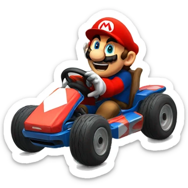 mario kart sticker