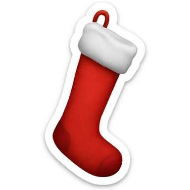 red christmas sock sticker