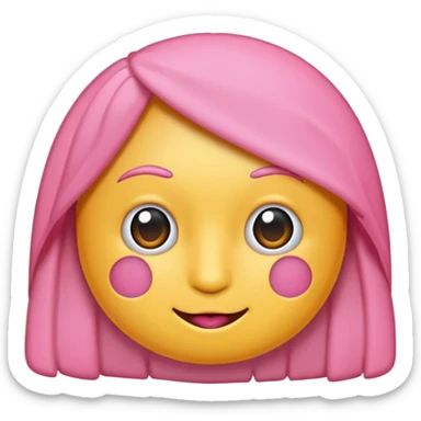 🎥 bu emojiyi pembe yap sticker
