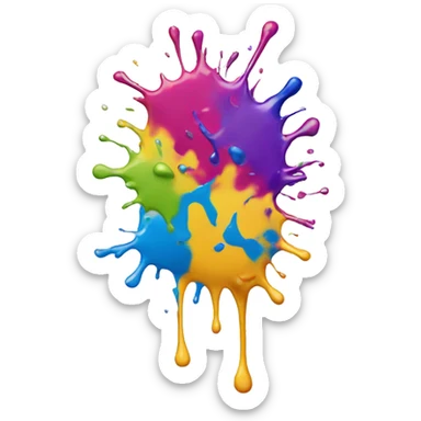 paint splatter  sticker