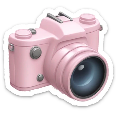 Pastel pink digicam sticker
