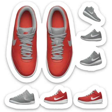 Red and Grey Nike Sneakers sticker