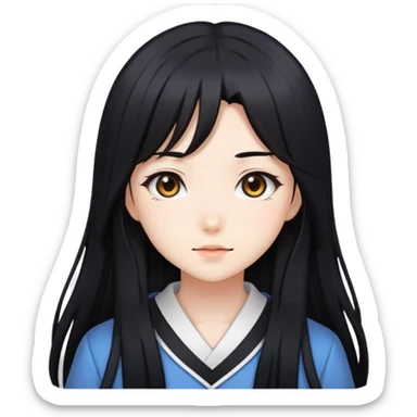 Аниме девушка sticker