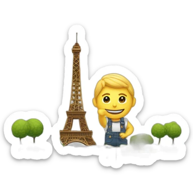 La Tour Eiffel et l'Arc de Triomphe sticker