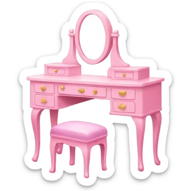 pink vanity sticker