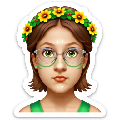 Flower-Crowned Dancer sticker