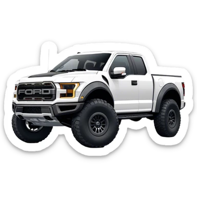 Ford f150 Raptor - Ford (Model Year: 2024) (Iconic colour: White) sticker