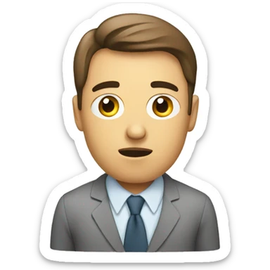 data analyst looking confused sticker