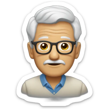 Abuelo pulgar arriba sticker