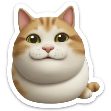 Humpty Dumpty cat sticker