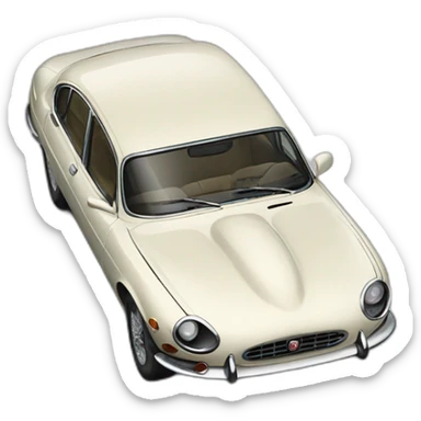 Jaguar type f car after face-lift sticker