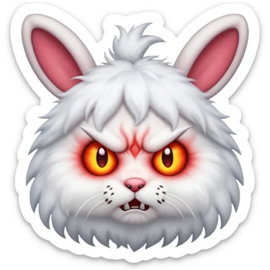 Exorcist demons rabbit sticker