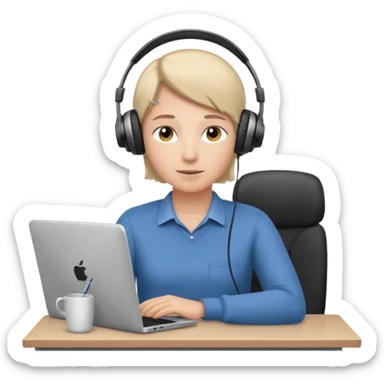 pausa activa en oficina sticker