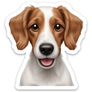 realistic jack Russell cocker spaniel mix sticker
