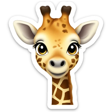 baby giraffe sticker